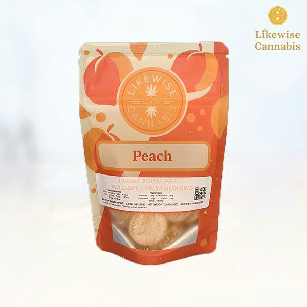 Peach Gummies | Gummies | 10pk | 25mg/ea