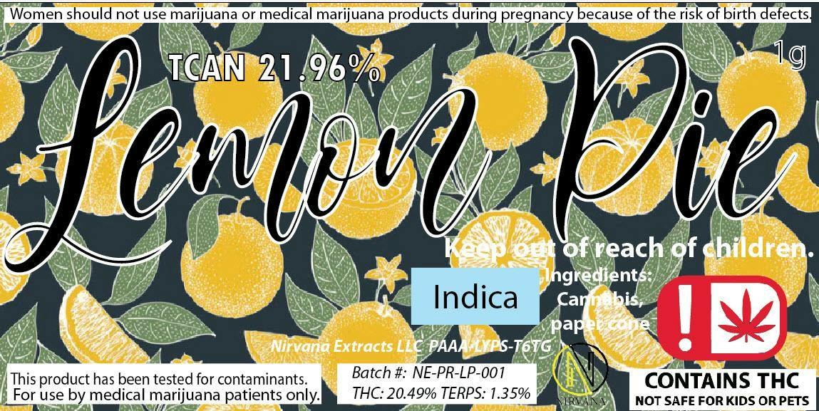 Lemon Pie | Joints | 1g by Nirvana