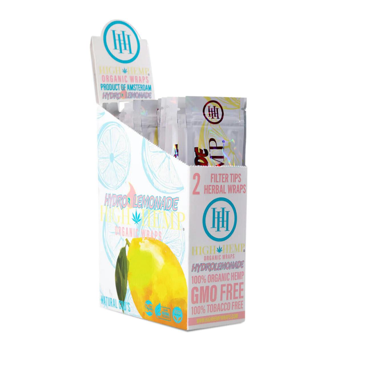 High Hemp · Hydro Lemonade Organic Hemp Wraps · 2 per Pouch