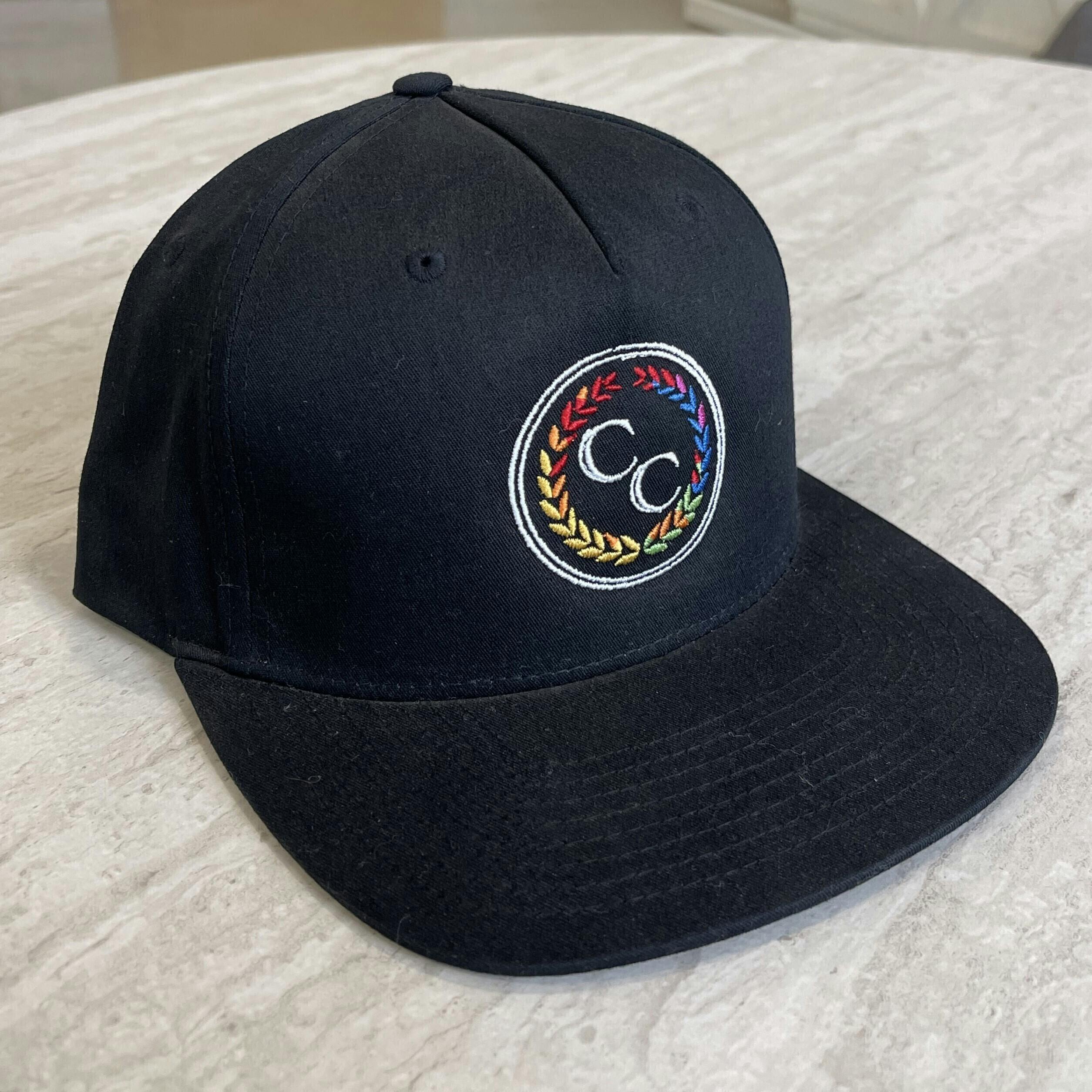 Cannabis Cured Black Flat Brim Hat | Apparel