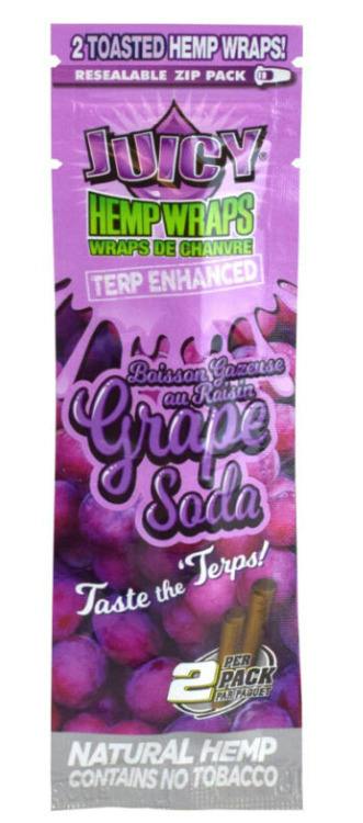 Juicy Jay's Hemp Wraps Grape Soda | Accessories by Juicy Jay's
