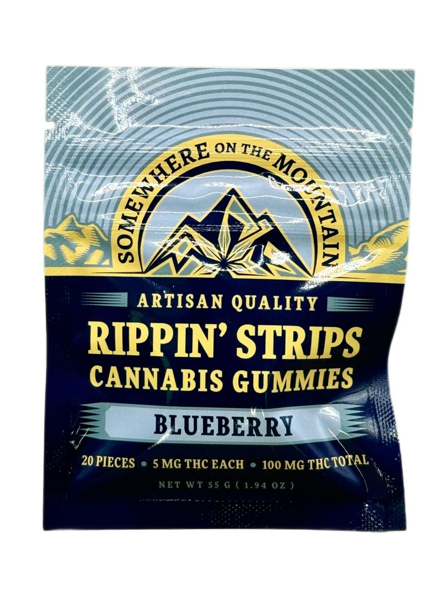 Blueberry Rippin Strips | Gummies | 20pk | 5mg/ea at Sunkissed Farm Dispensary