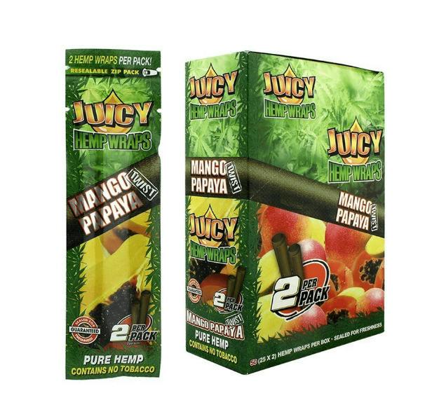 Juicy | Hemp Wraps | Mango Papaya | 2pk | Accessories by Juicy Jay's