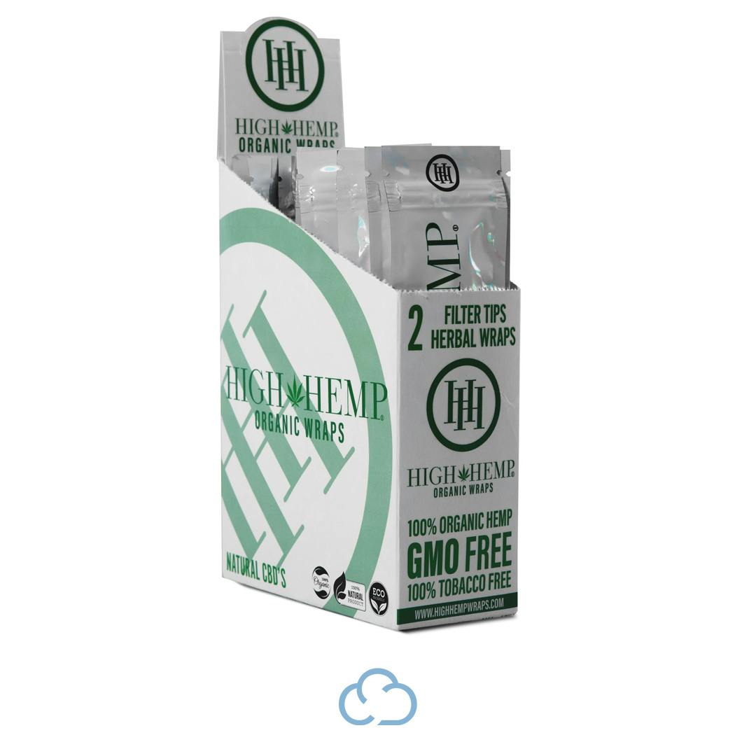High Hemp - 100% Tobacco Free Wraps - 2pk - Original | Accessories at Bubble Smith Hash