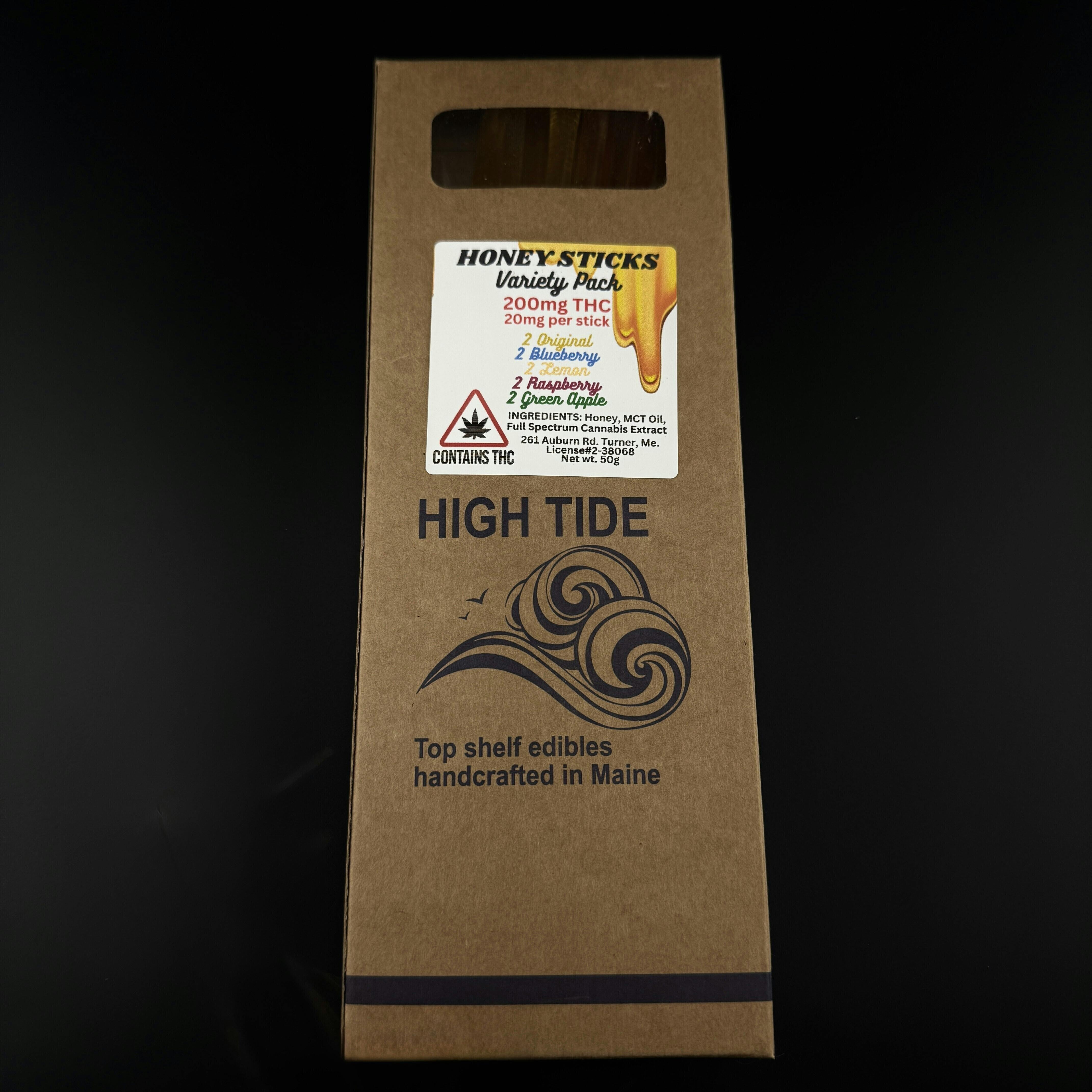 Honey Stick Box | Variety | High Tide Edibles | 10pk | 20mg/ea