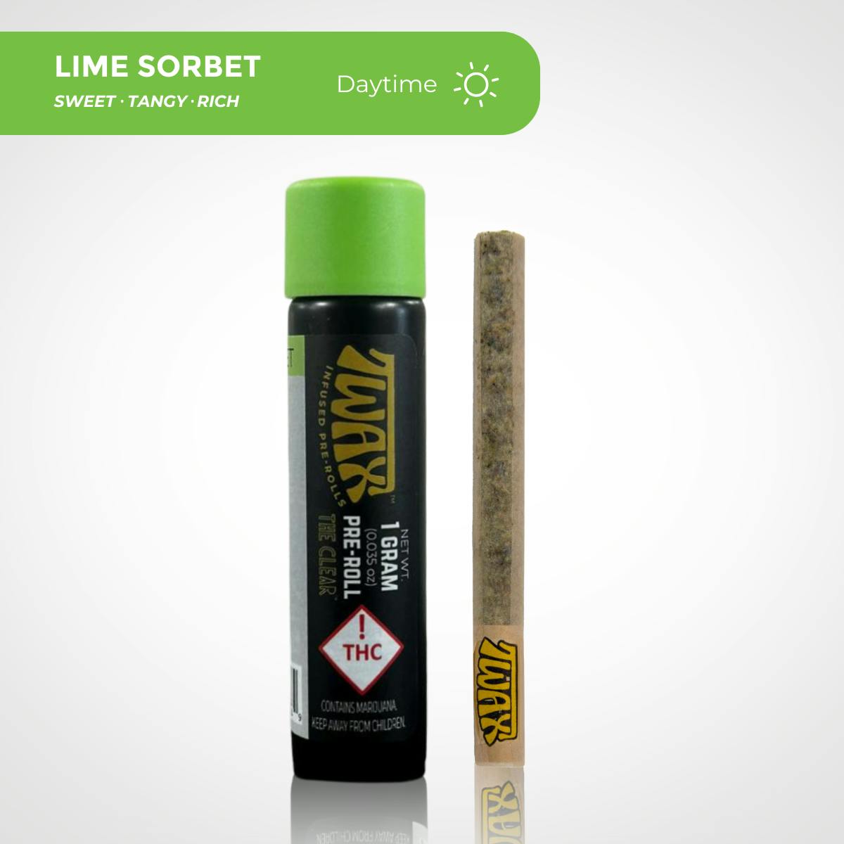 lime sorbet | Infused Joints | 1g | 2pk at Somerset Green Dispensary