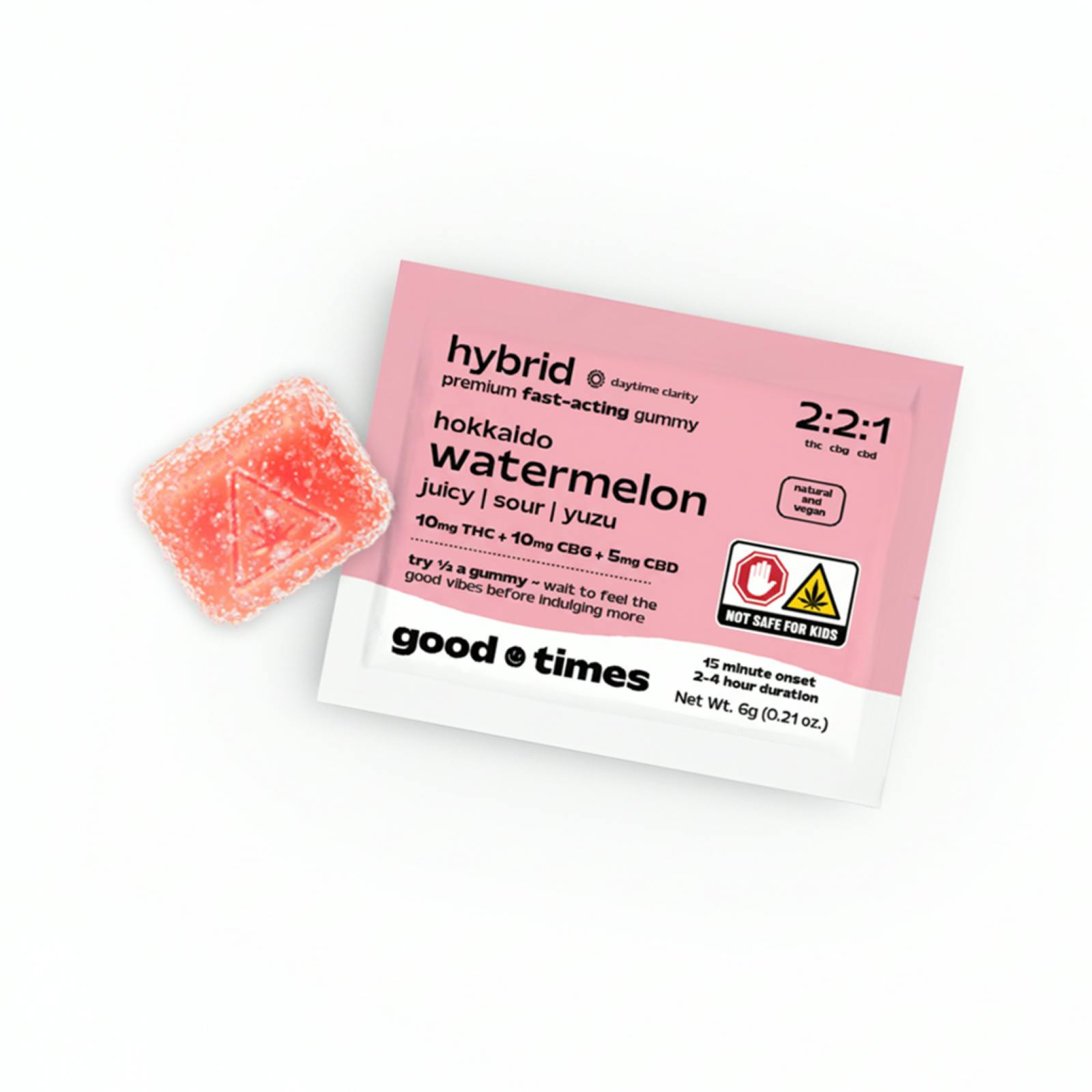 HOKKAIDO WATERMELON | 2:2:1 THC:CBG:CBD | 1PK | FAST ACTING GUMMY | Gummies