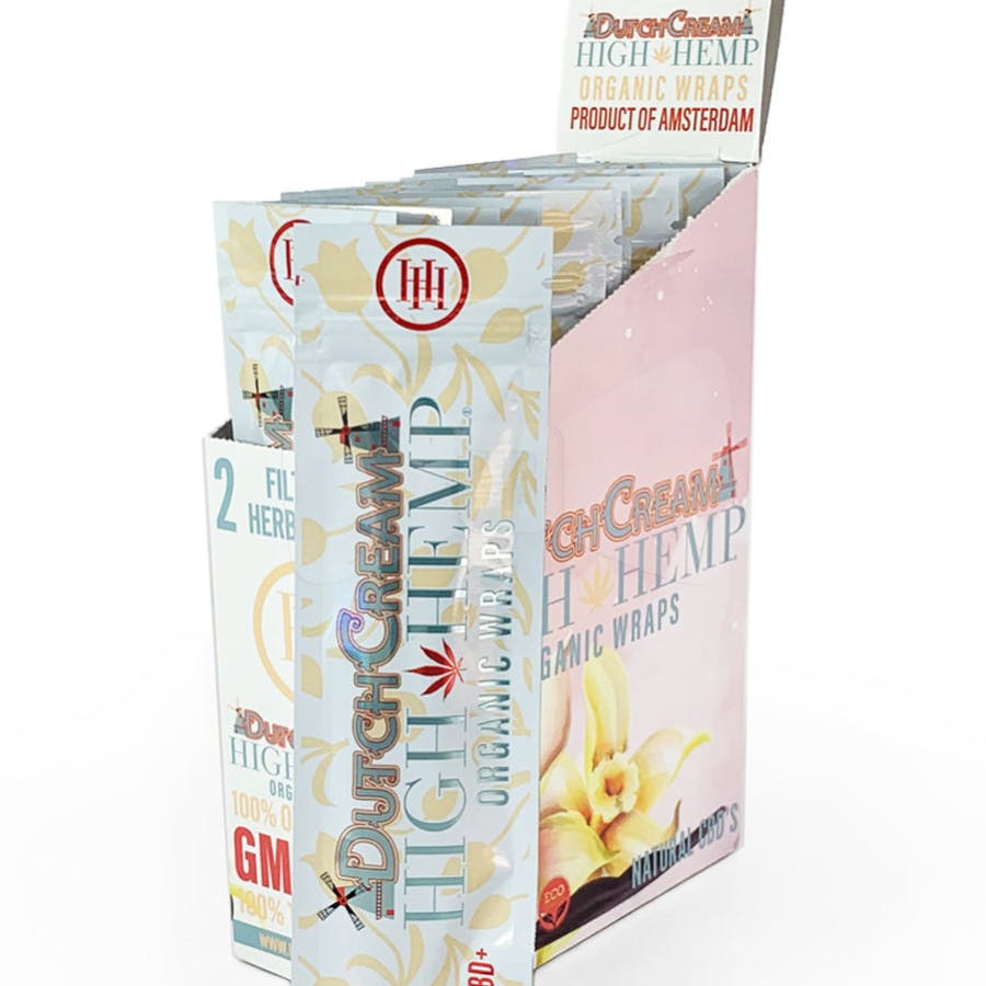 Papers High Hemp CBD + Organic Wrap Dutch Cream 2Pk - BOTH | Accessories