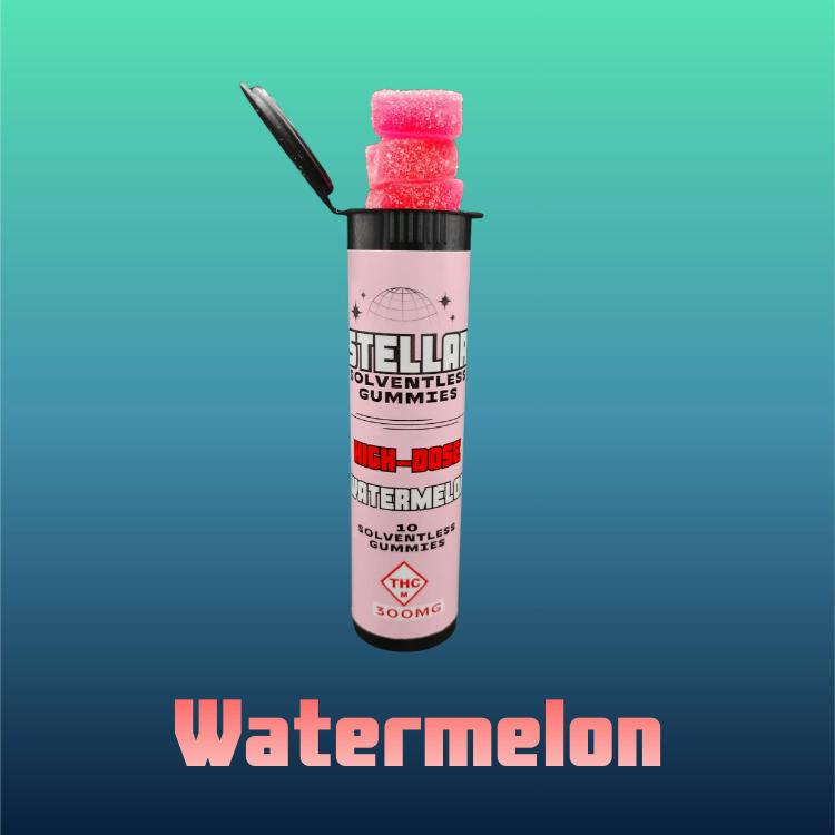 Watermelon Solventless Gummies | Gummies | 10pk | 30mg/ea