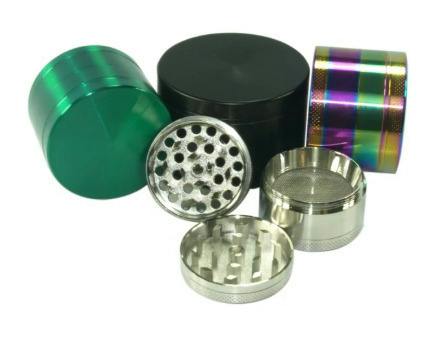 Grinder | 50mm Four Piece Zinc | Silver