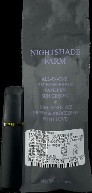 Gelatti | Disposable | 1g by Nightshade Farm