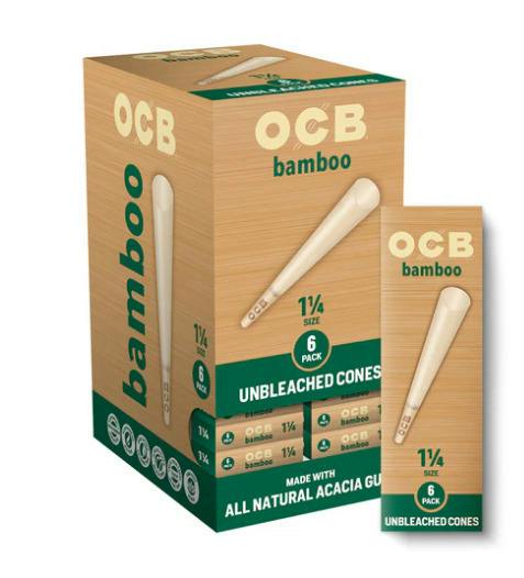 OCB Unbleached Cones 1 1/4 Size | 32ct | Accessories