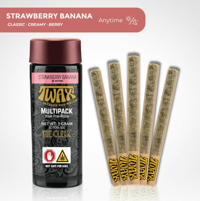 Strawberry Banana | Infused Joints | 0.6g | 5pk
