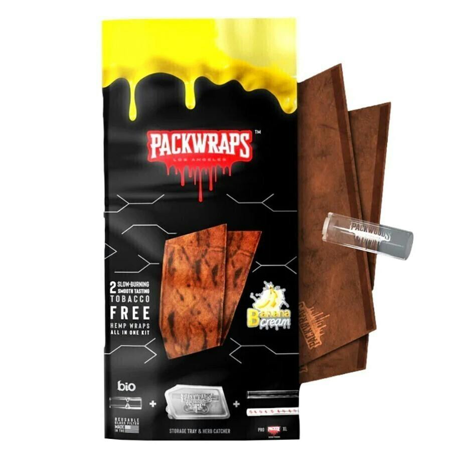 Packwoods - 2pk Hemp Wraps Packwraps Packwoods - Banana Cream | Accessories