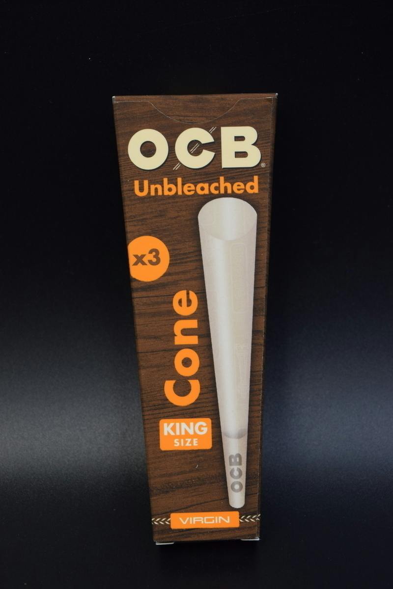 Ocb Virgin Pre-Rolled Cones King Size - 3 Pack | Accessories