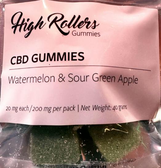 Green Apple & Watermelon CBD Gummies | Gummies | 10pk