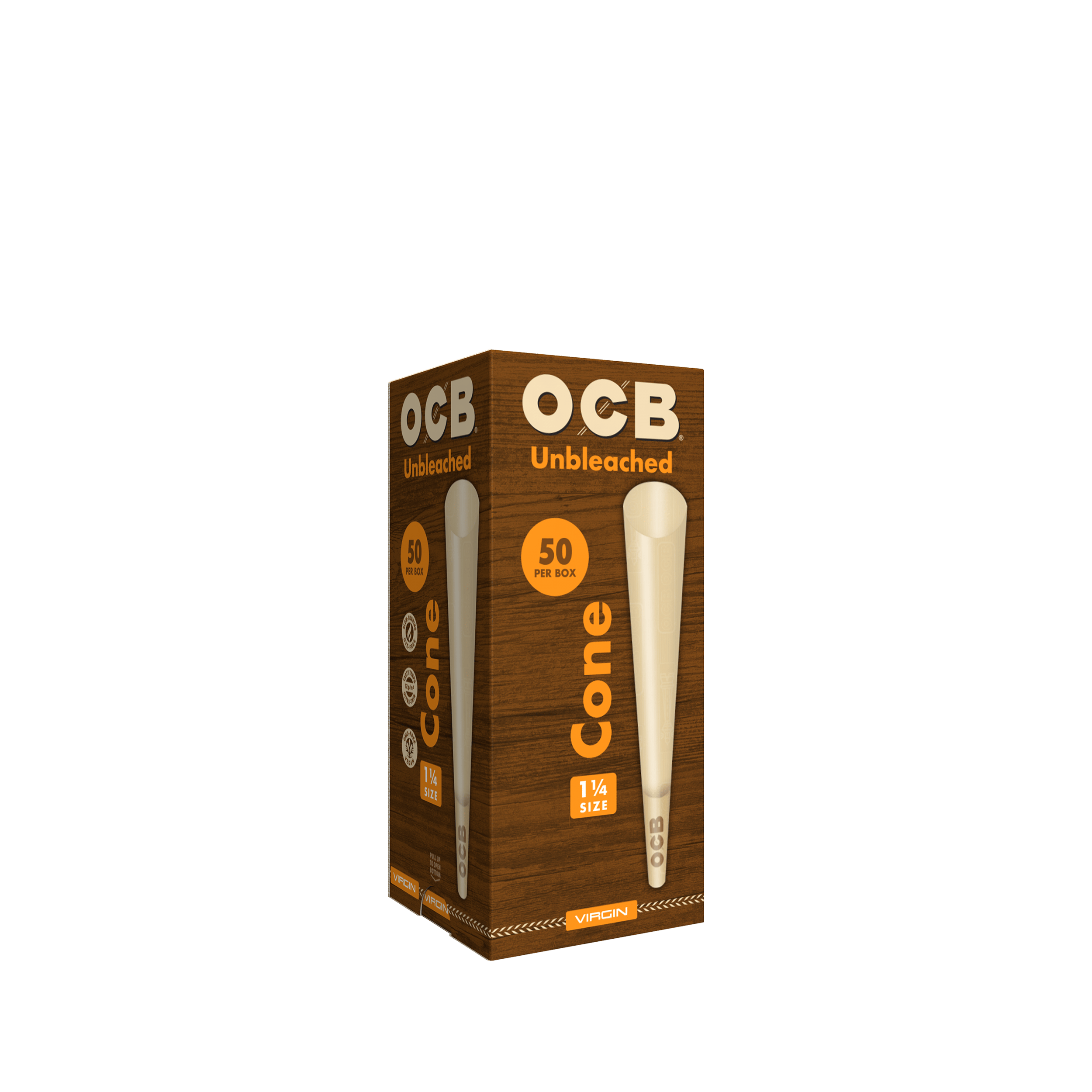 OCB® Unbleached Cones - 1 1/4 [50pk] | Accessories