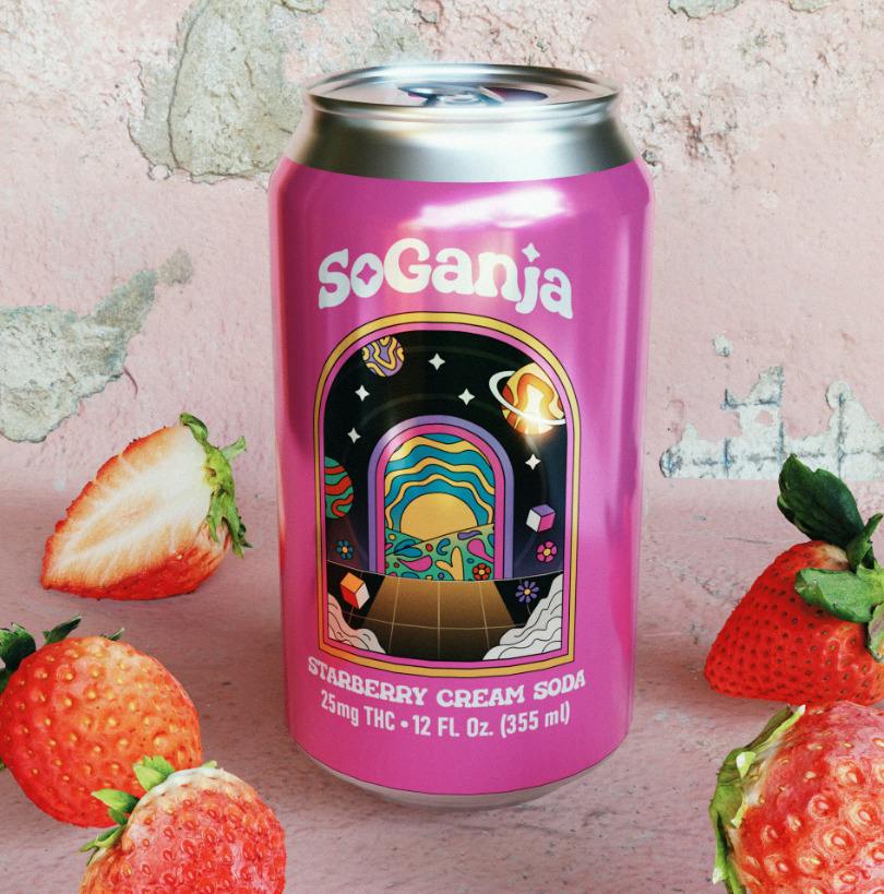 Strawberry Cream | Carbonated | 26.45mg | 12fl oz