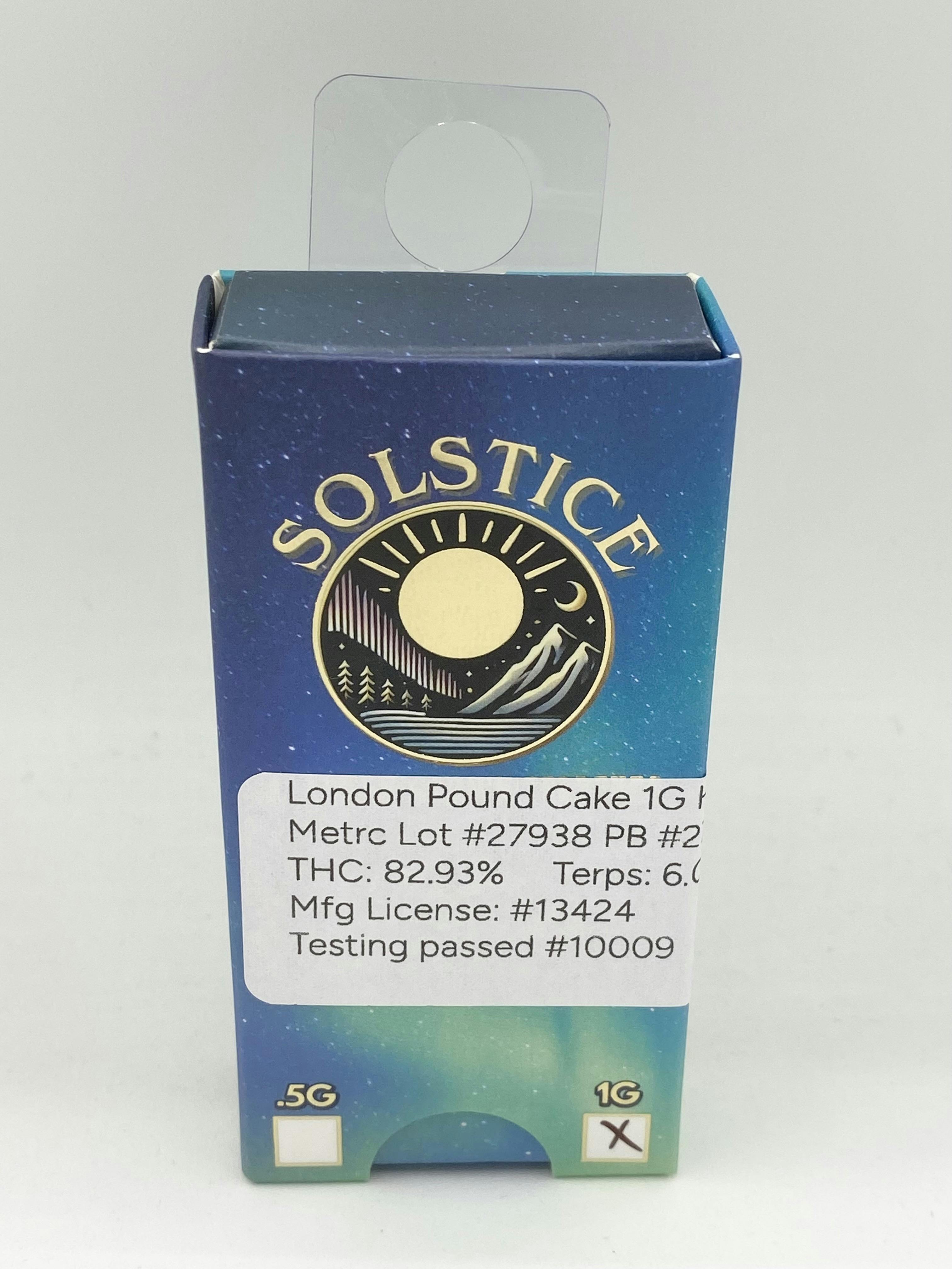 London Pound Cake | Cartridge | 1g by Solstice
