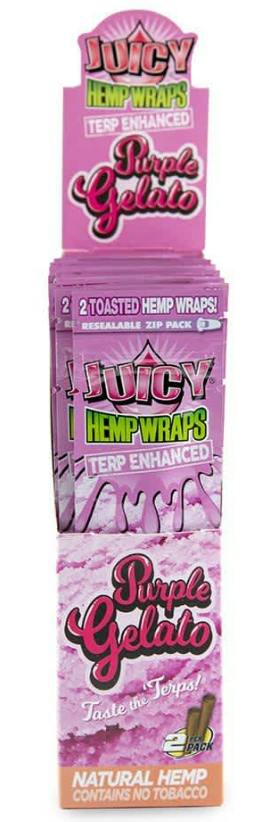 Juicy Jay's Terp Infused Hemp Wraps 2 pack - Purple Gelato | Accessories |
