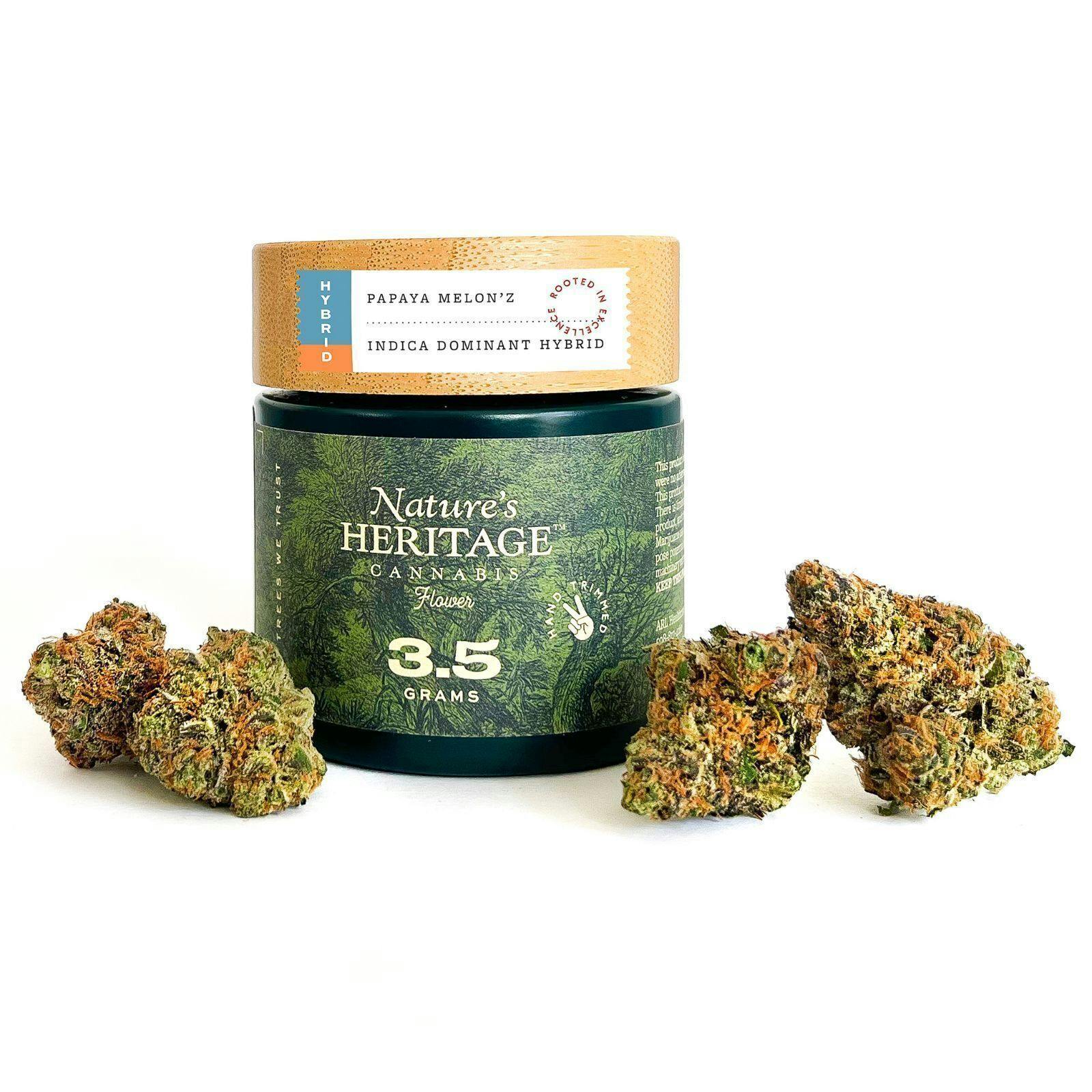 Papaya Melonz | Big Buds | 3.5g by Nature's Heritage