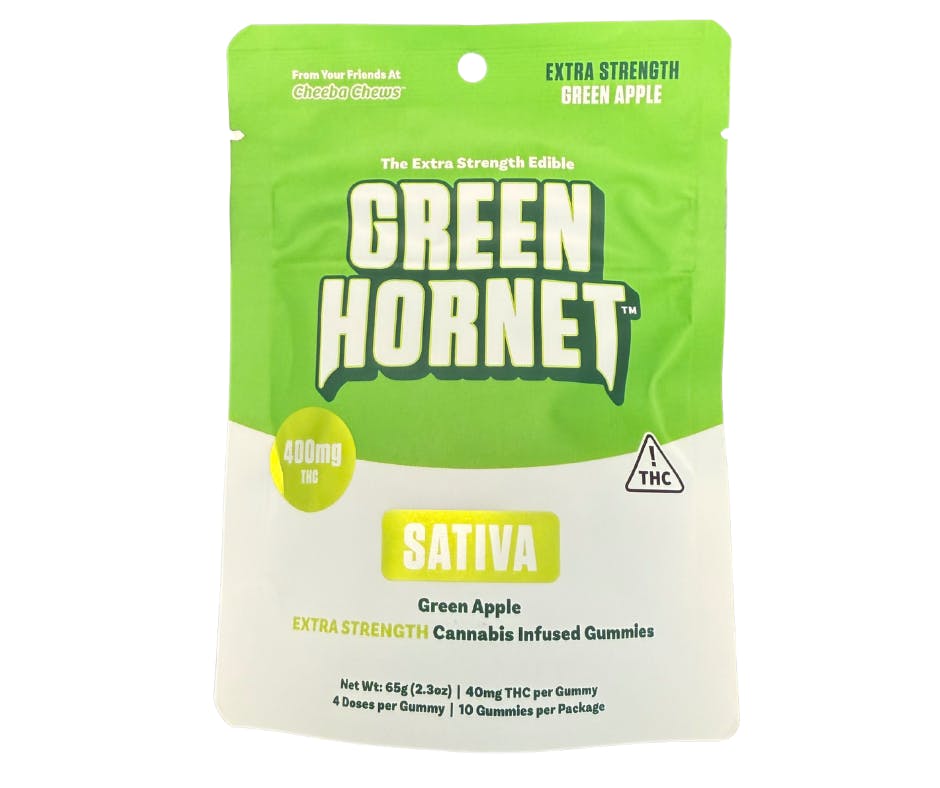 Green Apple Sativa Gummies | Gummies | 10pk | 400mg/ea by Green Hornet