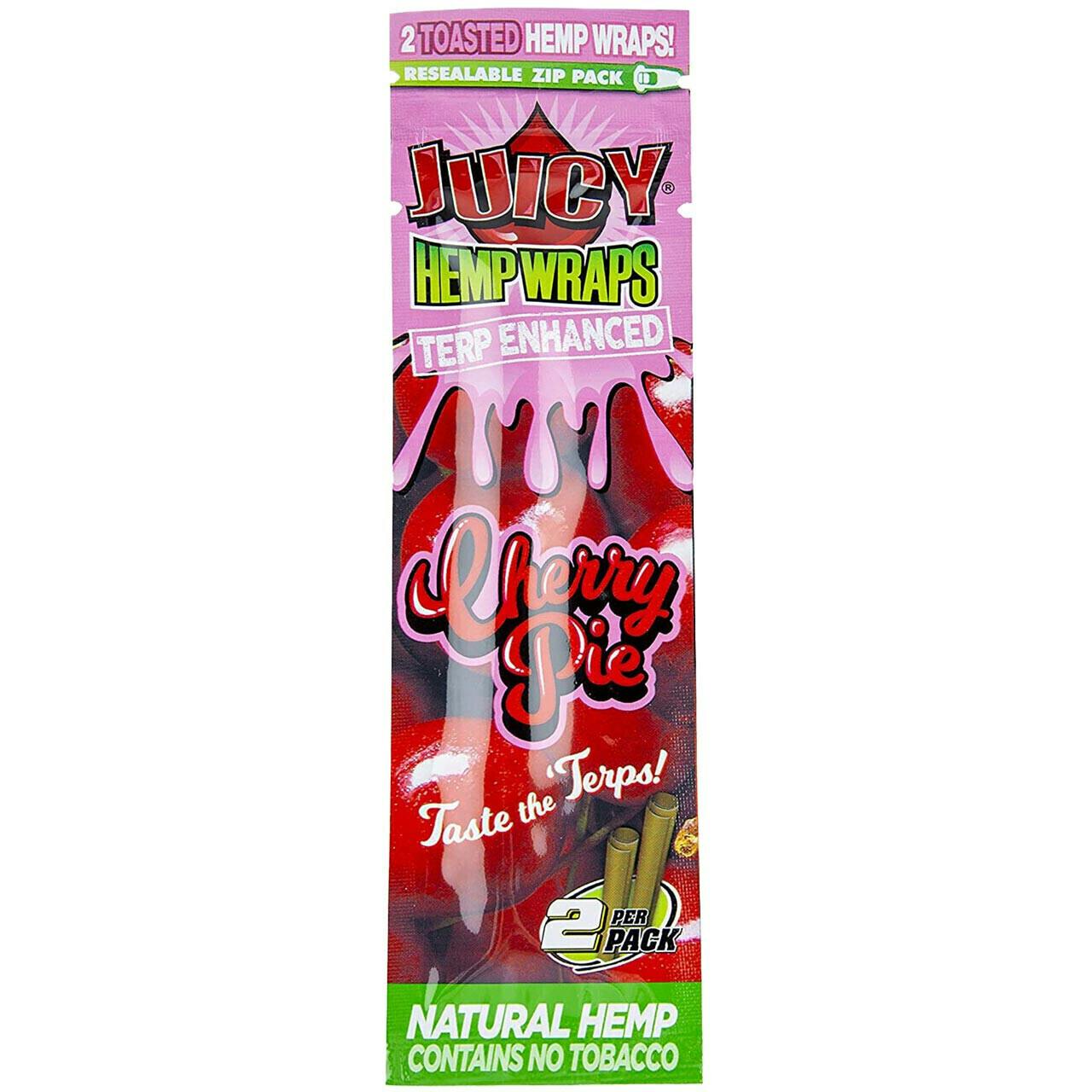 Juicy Hemp Wraps - 2pk/Cherry Pie | Accessories by Juicy Jay's
