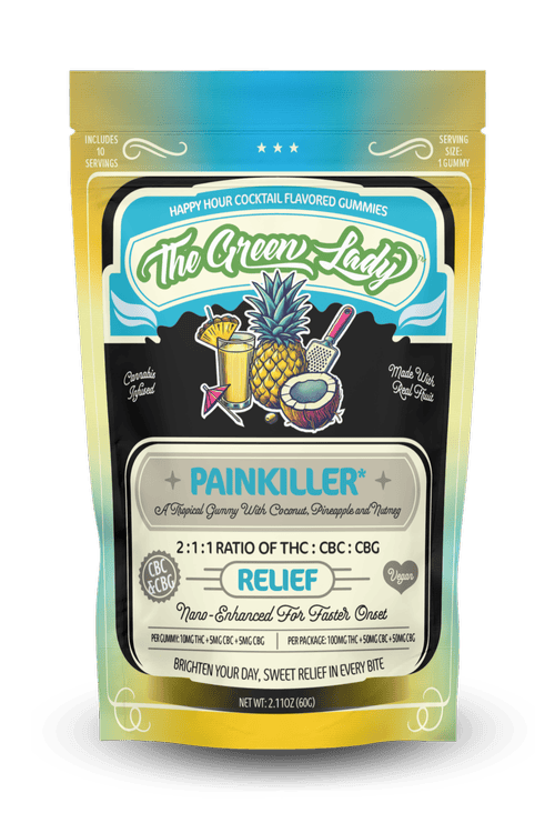 Painkiller Gummies | Gummies | 10pk | 10mg/ea at Sky High Exotics