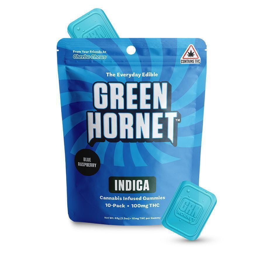 Blue Raspberry Indica Gummies | 100mg/ea
