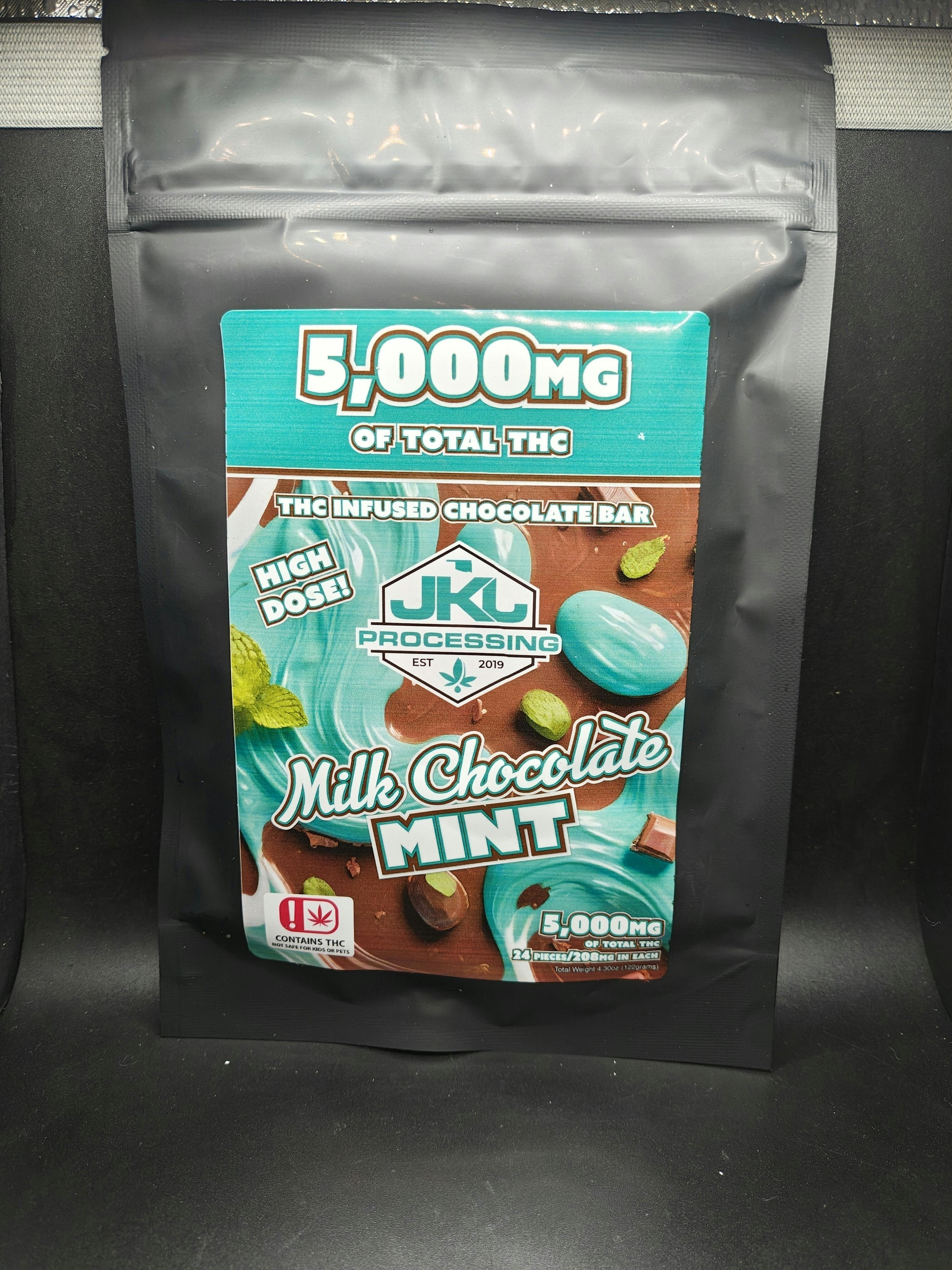 Milk Chocolate Mint Bar | Chocolates | 5000mg/ea by JKJ Processing
