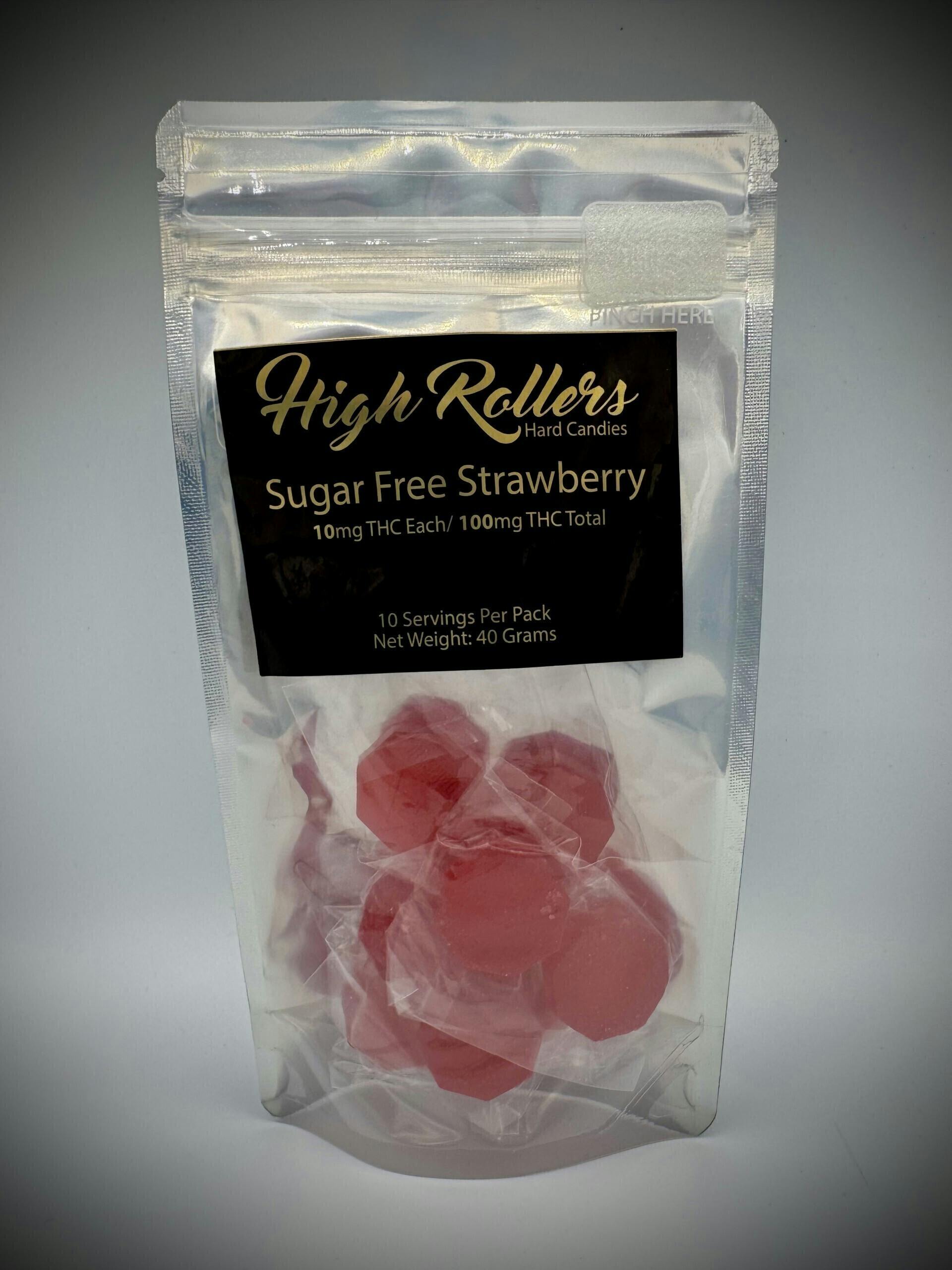 Sugar Free Strawberry Hard Candies | 10pk | 10mg/ea