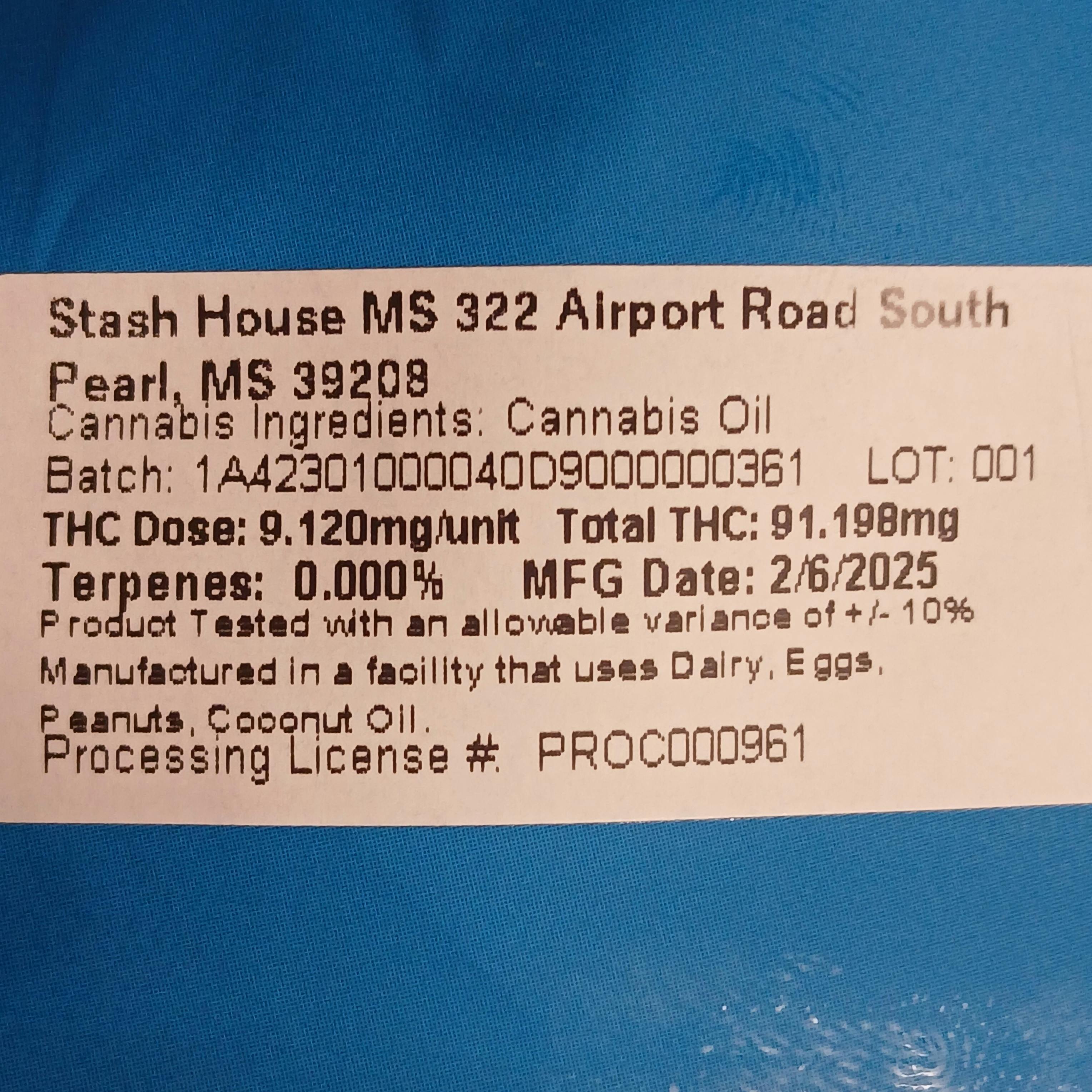 Blue Raspberry Indica Gummies | Gummies | 10pk | 9.12mg/ea at Spring River Dispensary