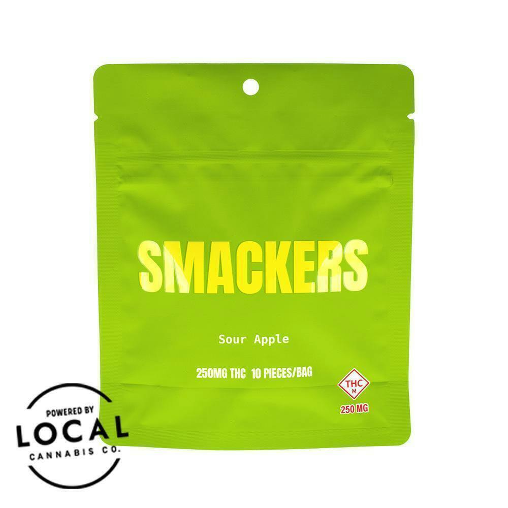 Sour Apple - Smackers - 250mg Gummies | Gummies | 10pk | 25mg/ea