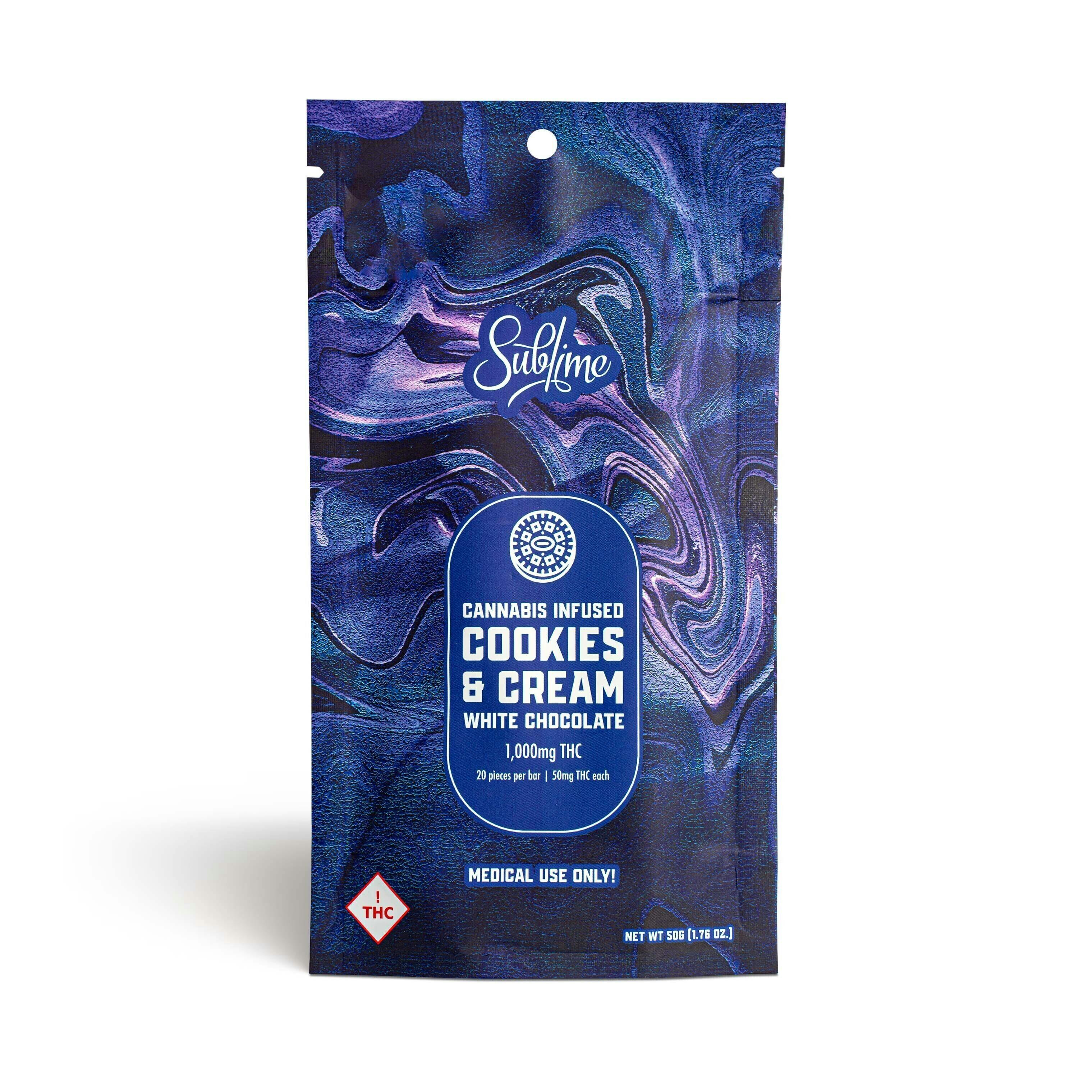 Cookies & Cream | Chocolates | 20pk | 50mg/ea by Sublime