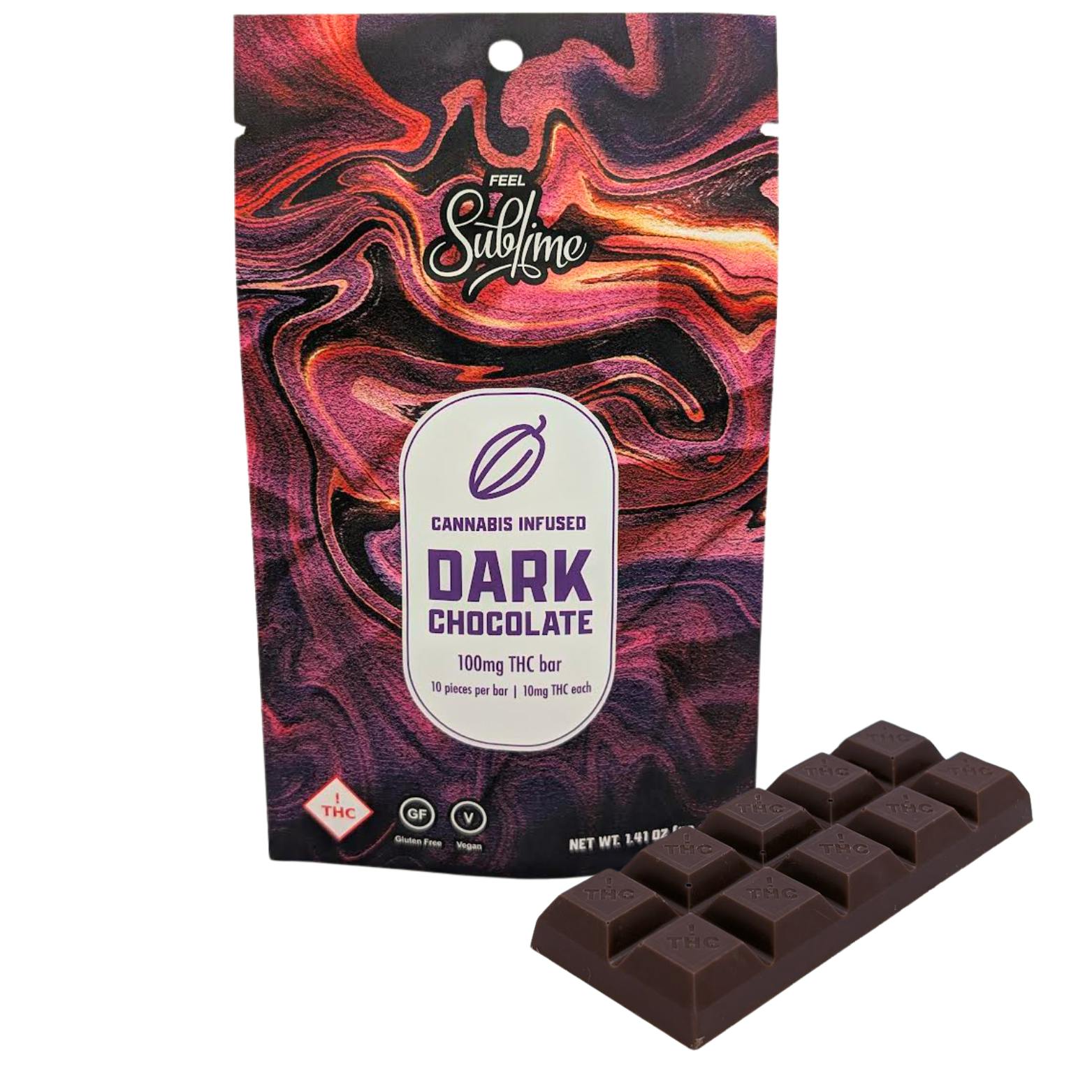 Sublime-Chocolate-Dark (H) | Chocolates | 10pk | 10mg/ea by Sublime