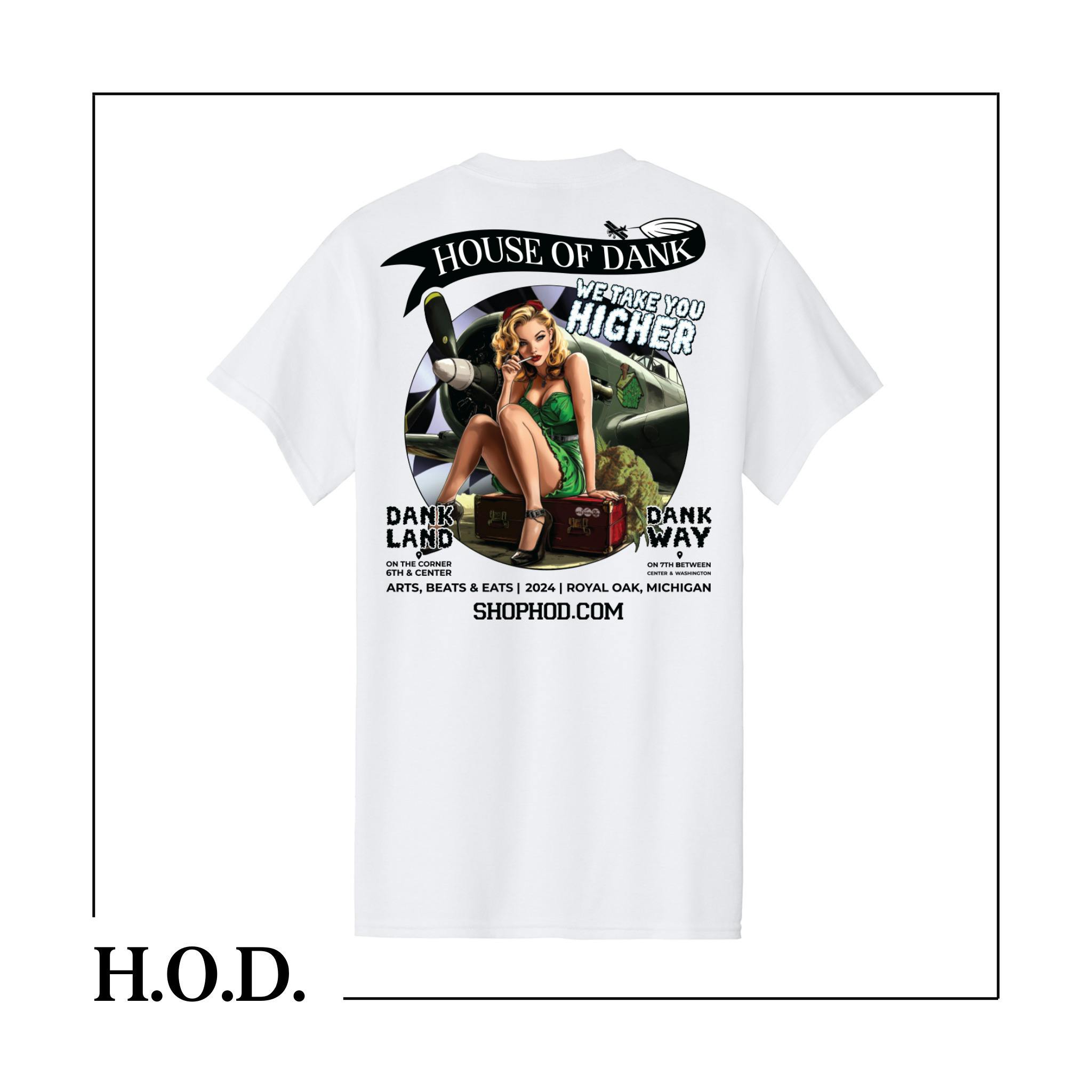 H.O.D. x A.B.E. Head in the Clouds Short Sleeve Tee White XL | Apparel