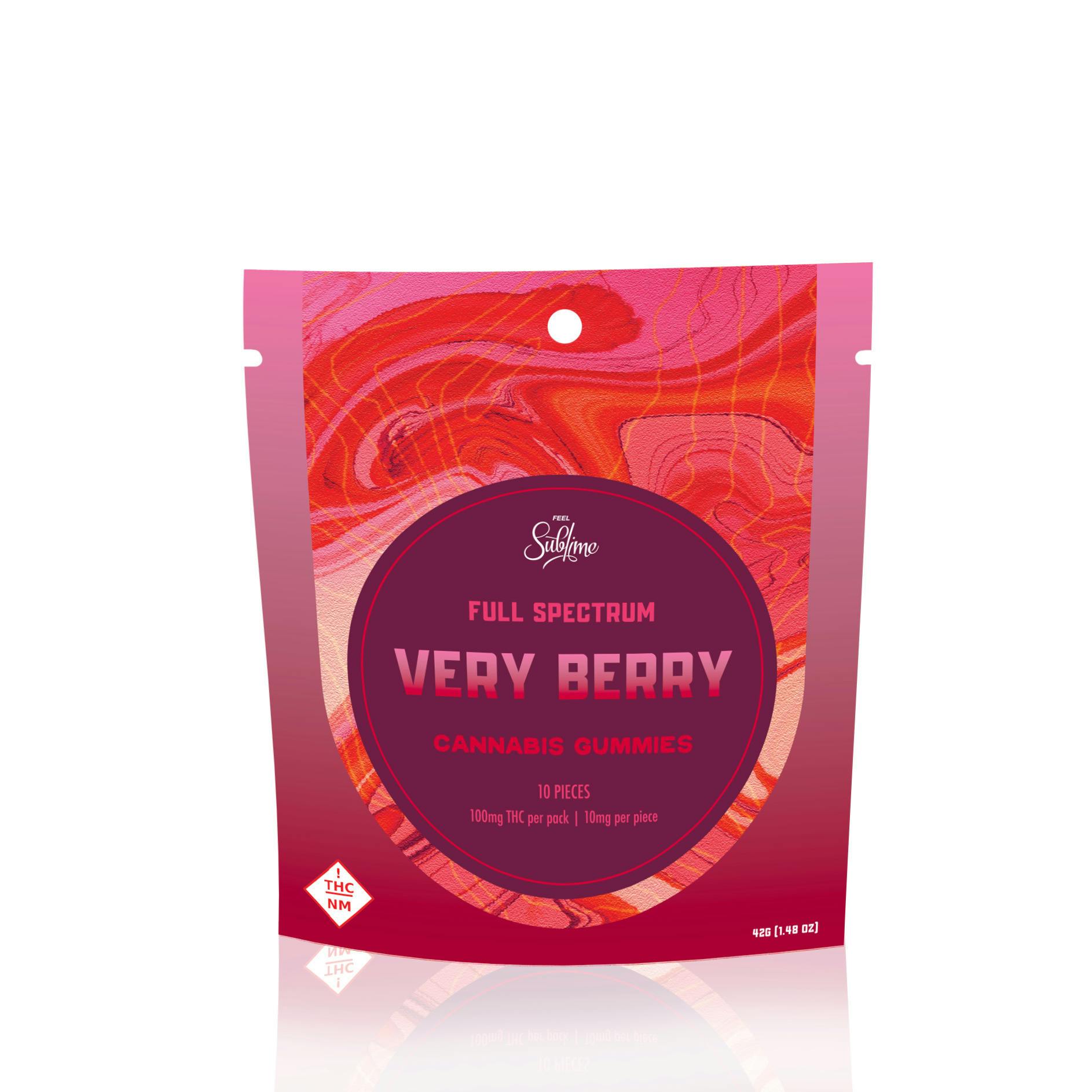 Very Berry Gummies | Gummies | 10pk | 10mg/ea by Sublime