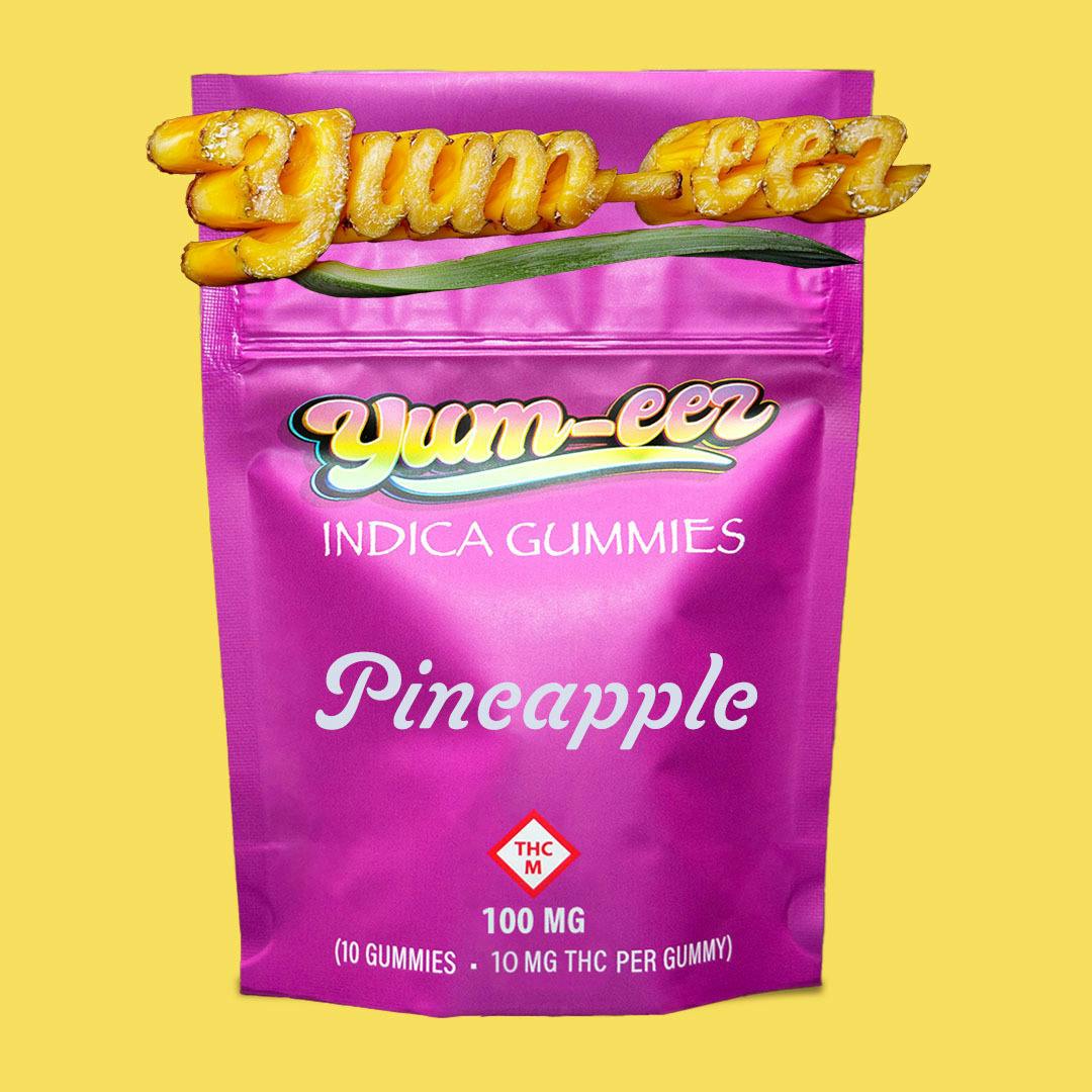 Yum-eez - Gummies - Pineapple (I) (100mg) | Gummies | 10pk | 10mg/ea at High Profile of St Robert Dispensary