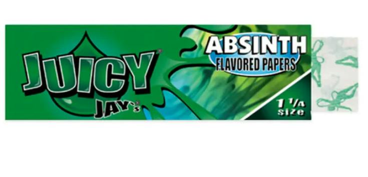 Juicy Jay's Flavored Rolling Papers - Absinth (1¼" or 79mm) | Accessories at Trail's Head Cannabis Co.