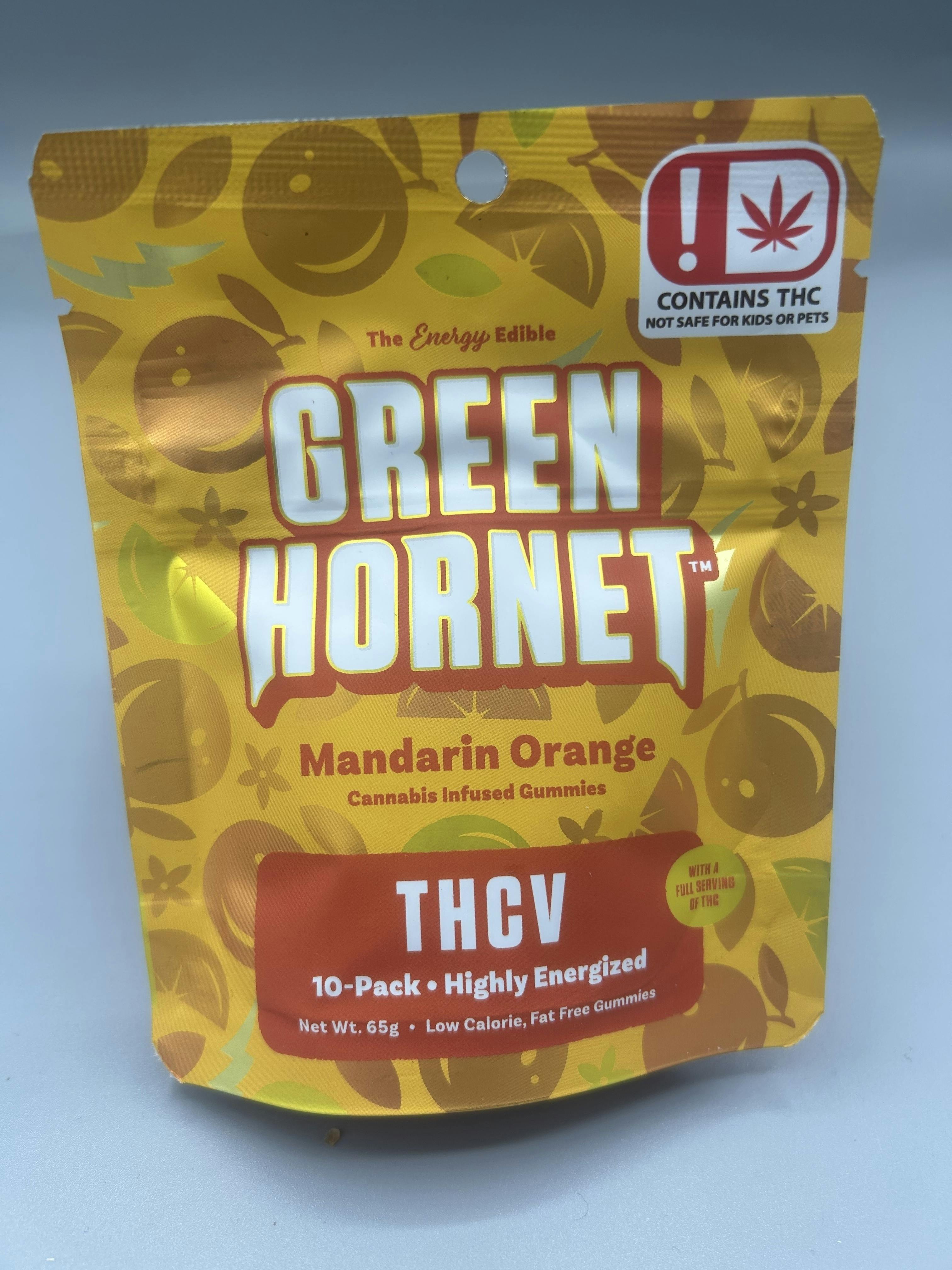 Mandarin Orange Energy THCV Gummies | Gummies | 10pk | 10mg/ea by Green Hornet