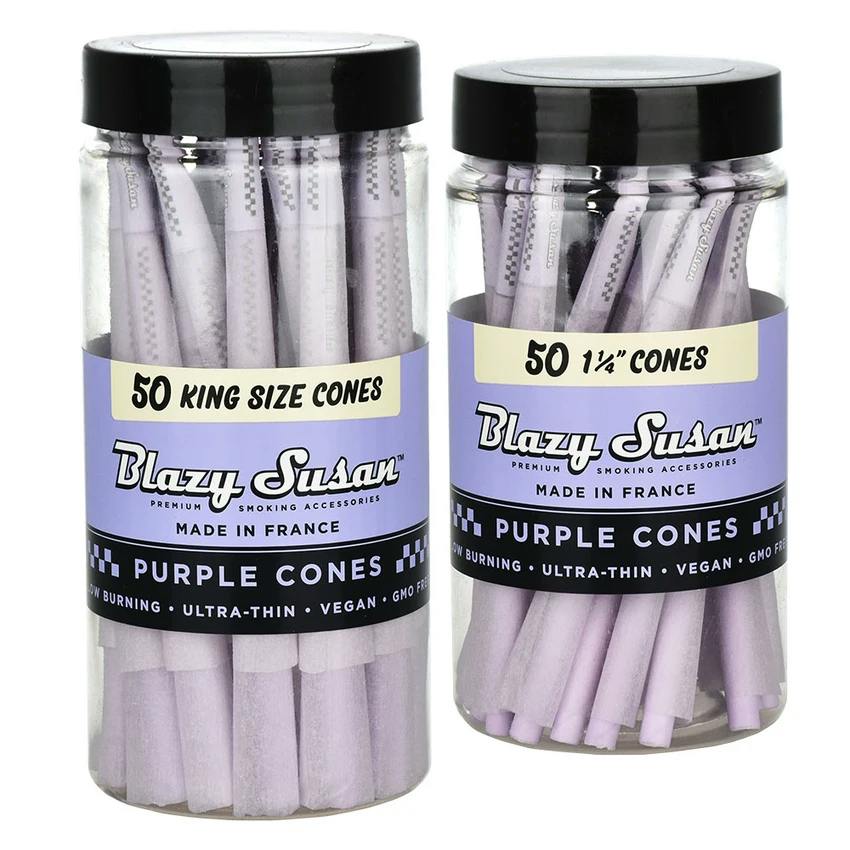 Purple Pre-Rolled Cones King Size | 50ct Jar | Accessories