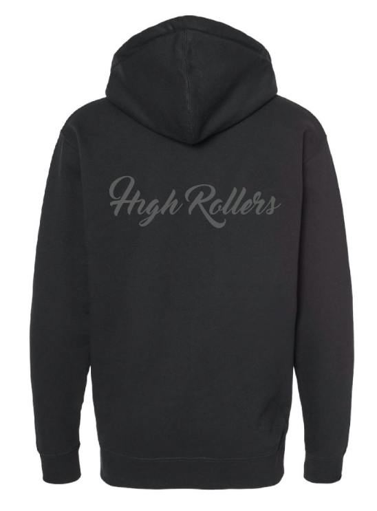High Rollers - Heavyweight - LG Black Full-Zip Hoodie - LARGE | Apparel