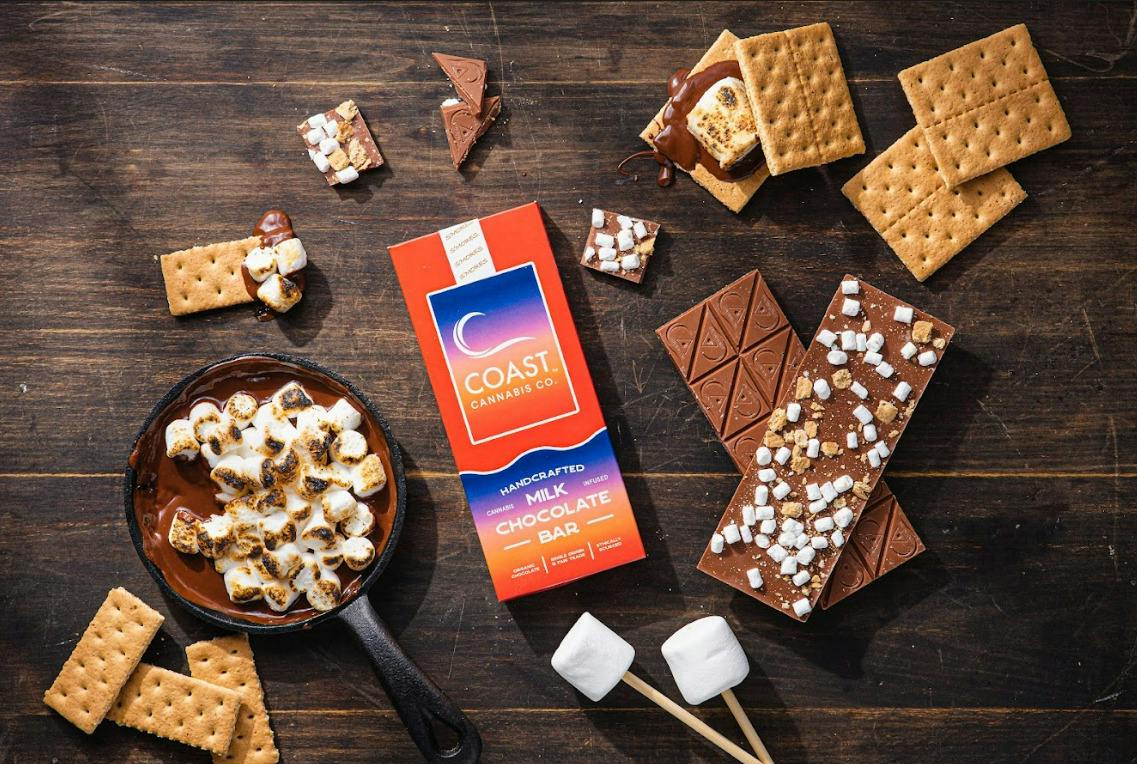 S'mores Milk Chocolate Bar (100mg) | Chocolates | 20pk | 5mg/ea