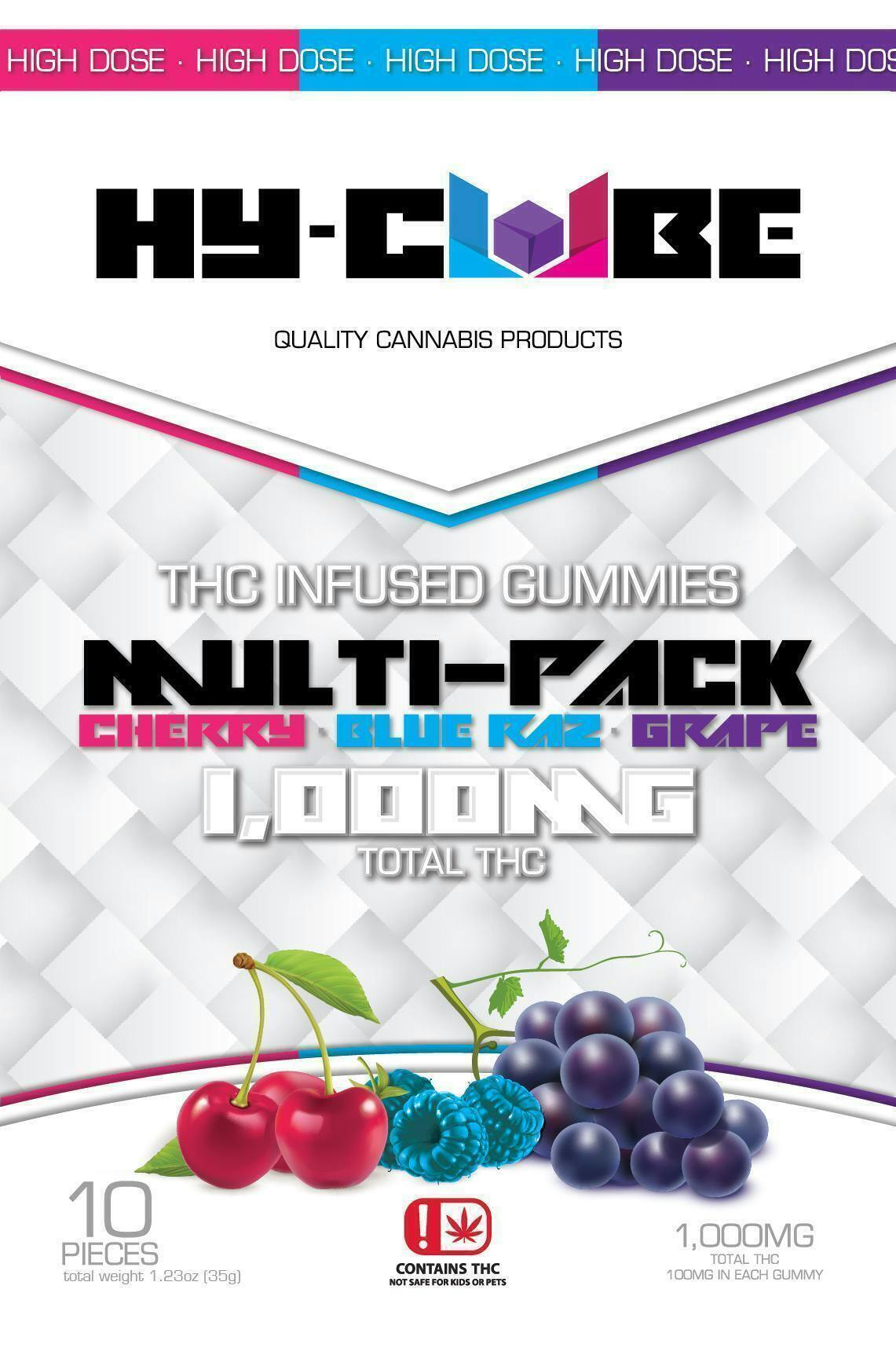 Hy-Cube Cherry Gummy | Gummies | 10pk | 100mg/ea