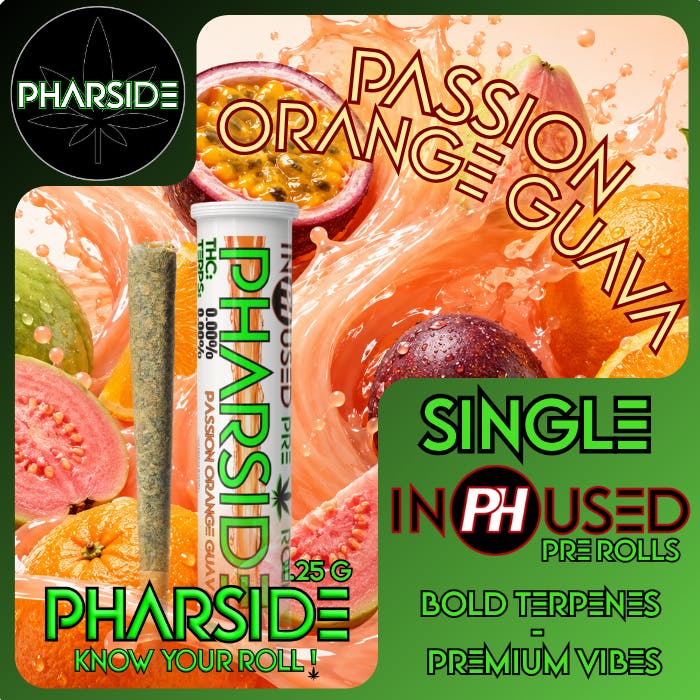 Pharside - Infused Pre-roll - Passion Orange Guava 1.25g