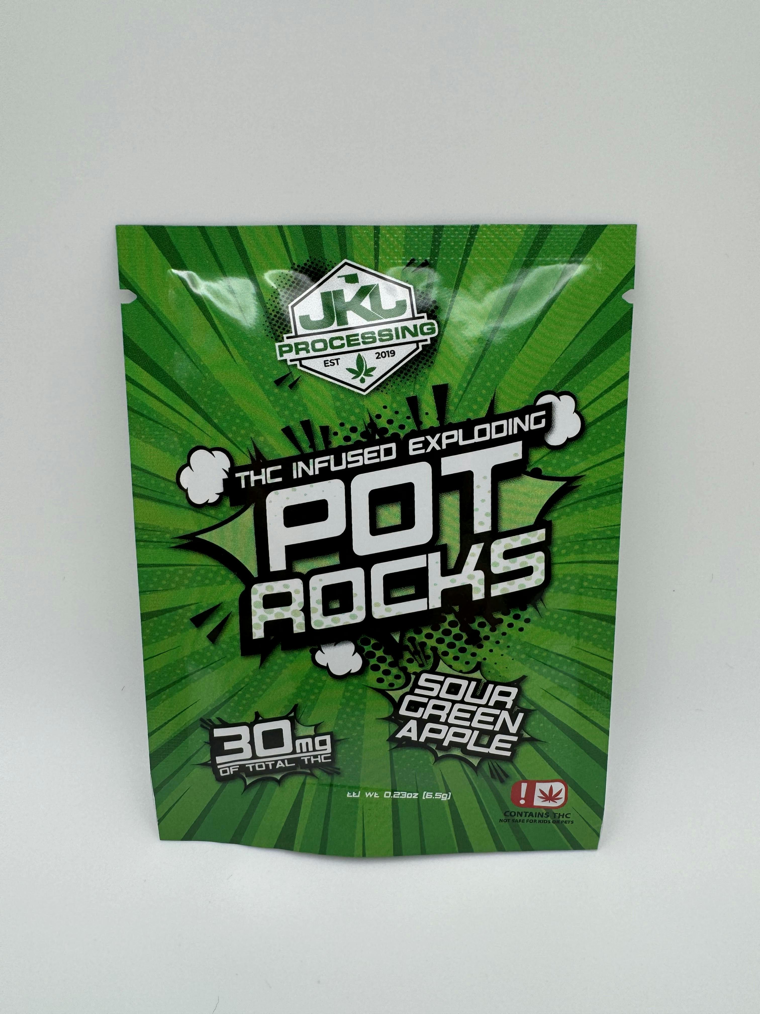 Pot Rocks Green Apple | 30mg/ea by JKJ Processing
