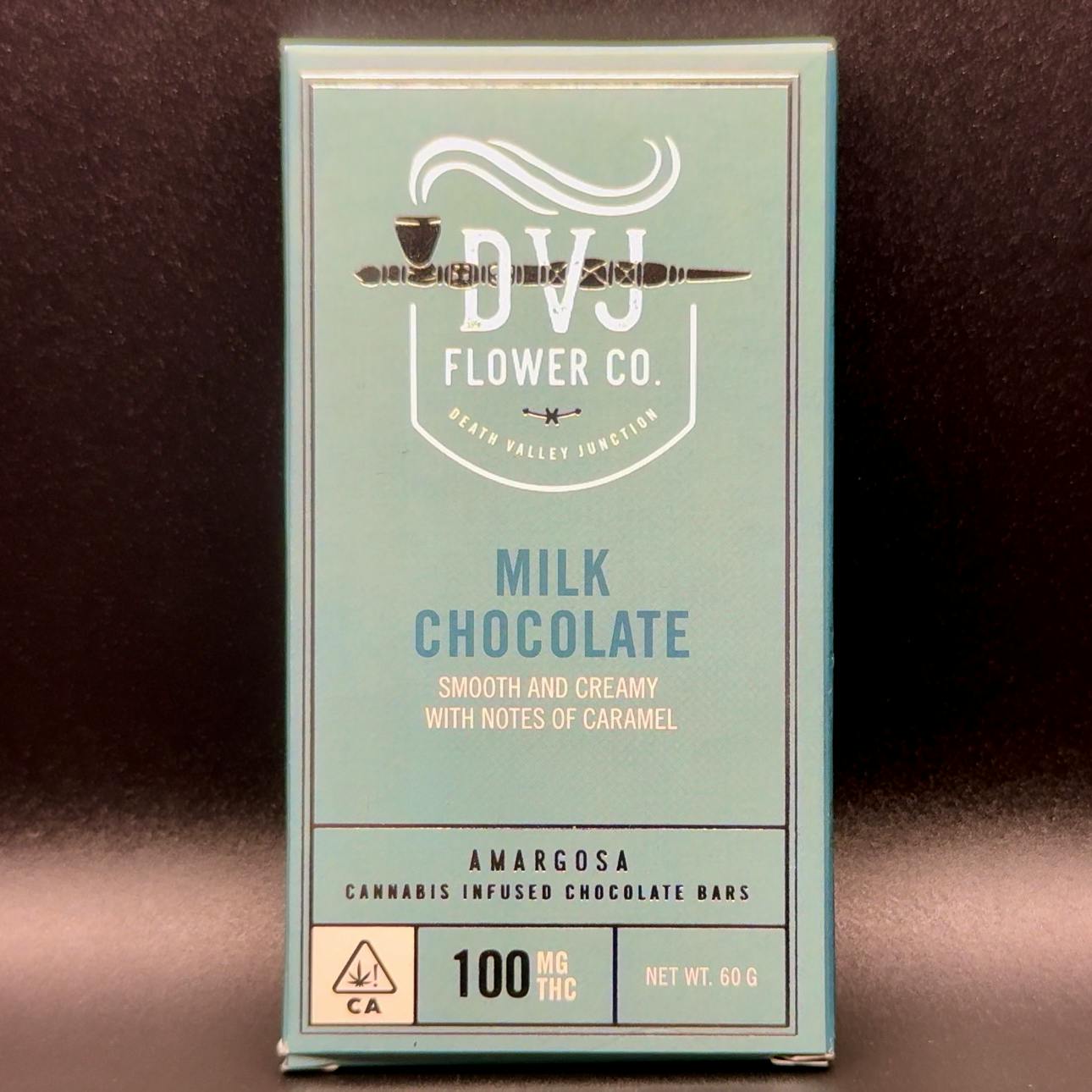 DVJ Chocolate Bar Milk Chocolate | Chocolates | 100mg/ea at Mountain Medicine