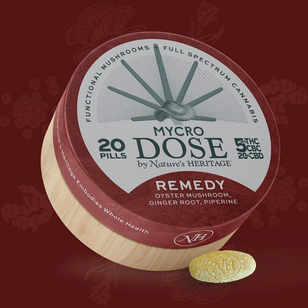 MycroDose Remedy 4:1:1 CBD:CBC:THC | 20pk | 5mg/ea by Nature's Heritage
