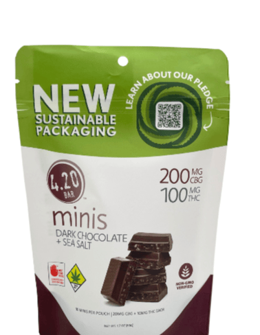 2:1 Dark Chocolate CBG Minis | Chocolates | 10pk | 10mg/ea