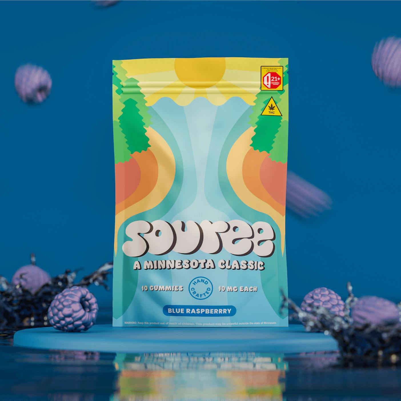 Blue Raspberry Gummies | Gummies | 10pk | 10mg/ea by Souree